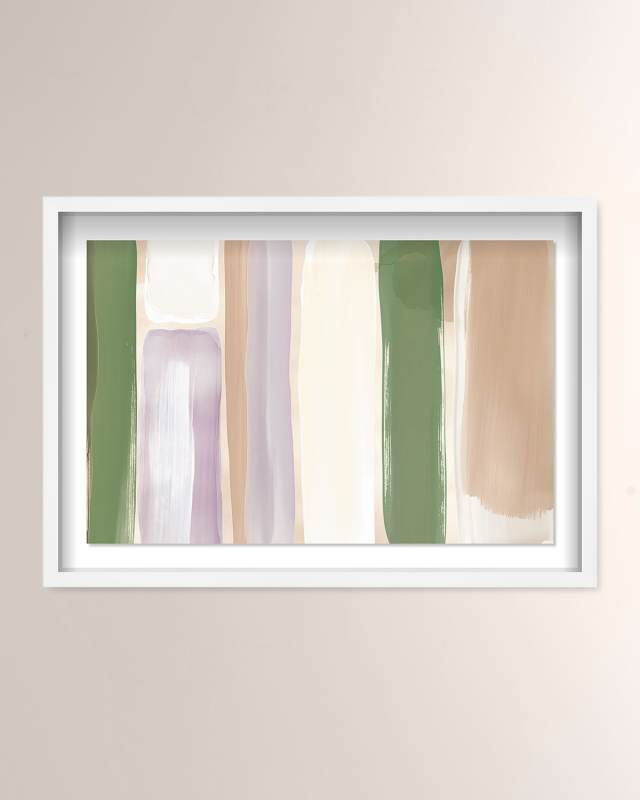 "White and Green I" Framed Wall Art Print by Maira Kalman